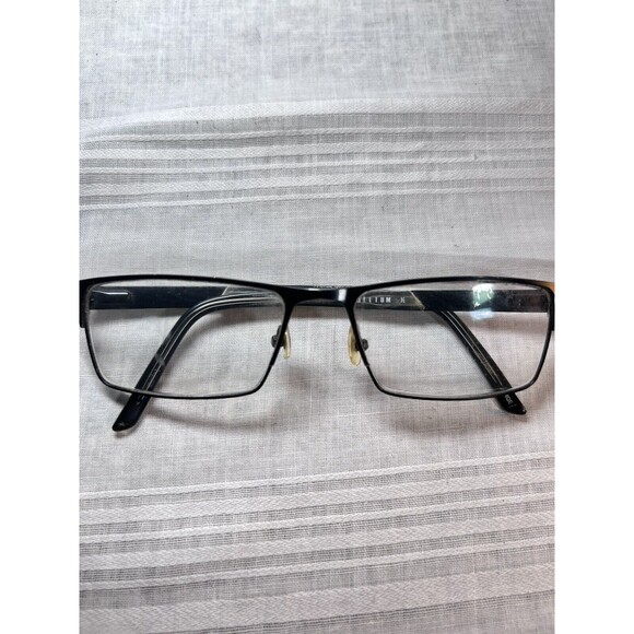 Helium 4276 Black Rectangle Eyeglasses Frames Only 56-17-145 Smblk Rectangular - Picture 1 of 7